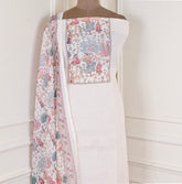 Linen Off-white Cotton Suit